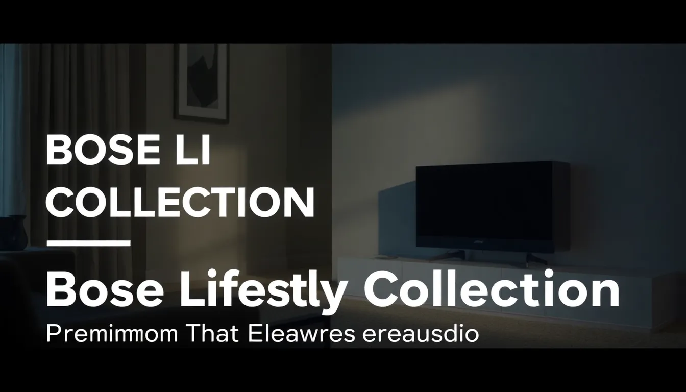 BOSE LIFESTYLE COLLECTION: PREMIUM AUDIO THAT ELEVATES YOUR HOME