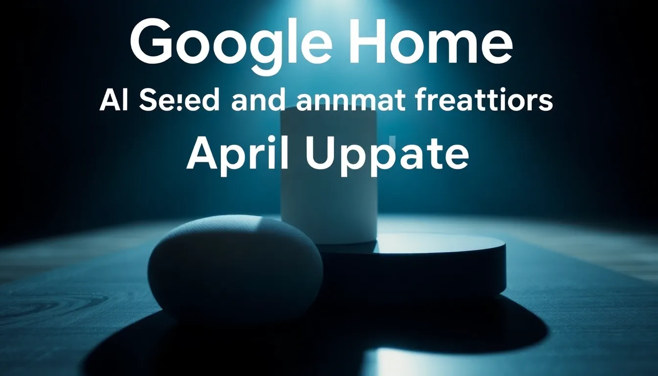 GOOGLE HOME APRIL UPDATE: AI SPEED AND SMART FEATURES