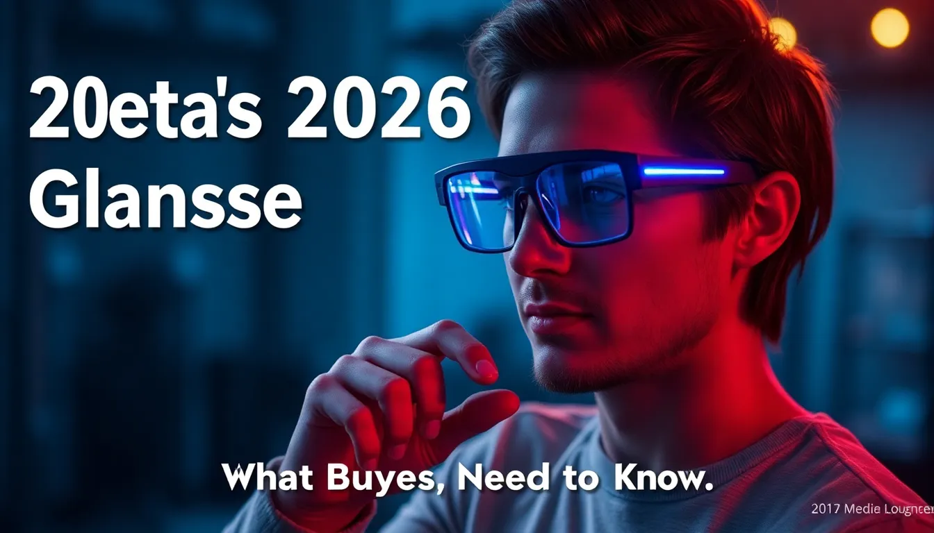META'S 2026 AR GLASSES PLAN: WHAT BUYERS NEED TO KNOW