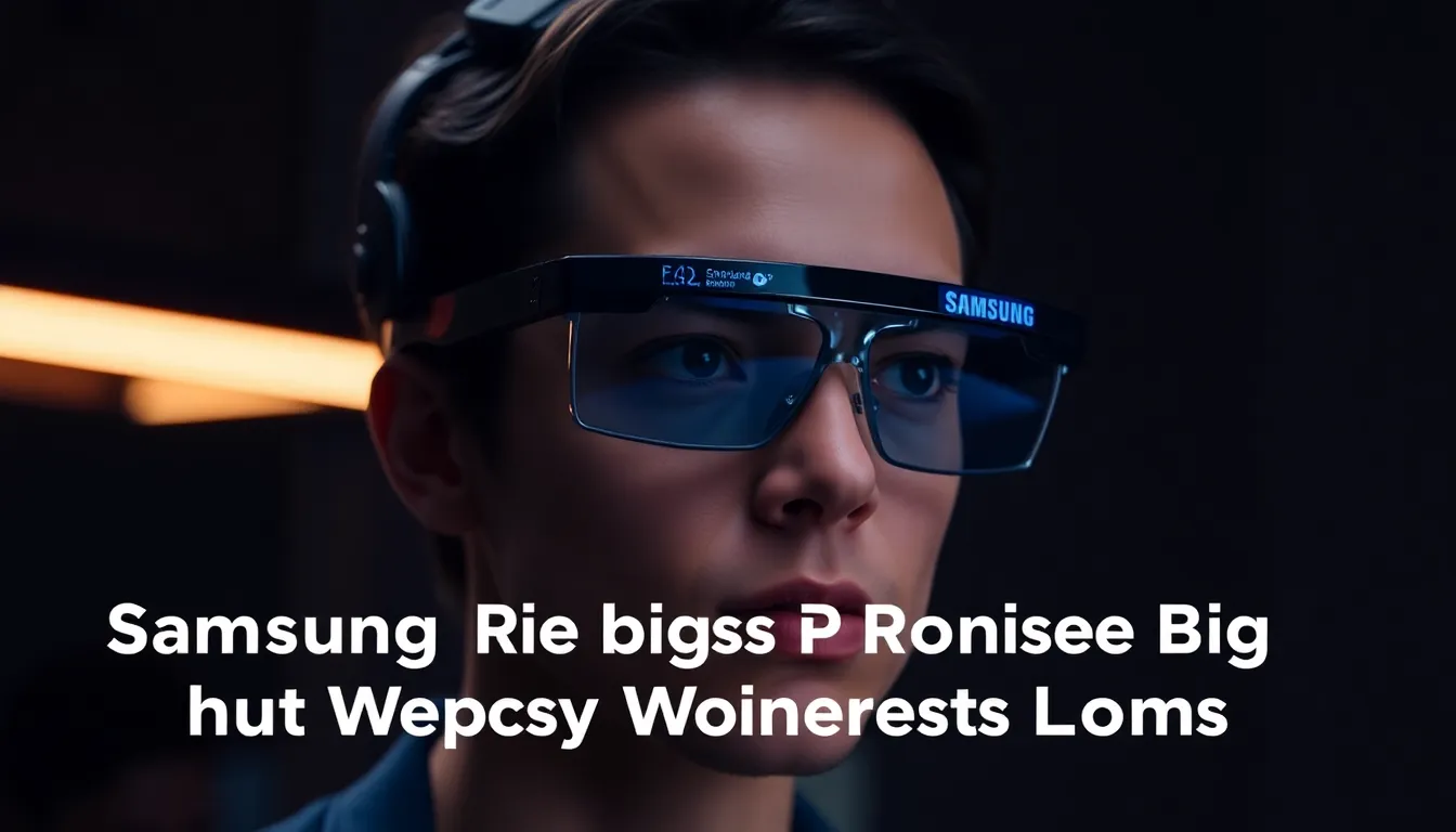 SAMSUNG'S AI SMART GLASSES PROMISE BIG, BUT SUPPLY CHAIN WORRIES LOOM