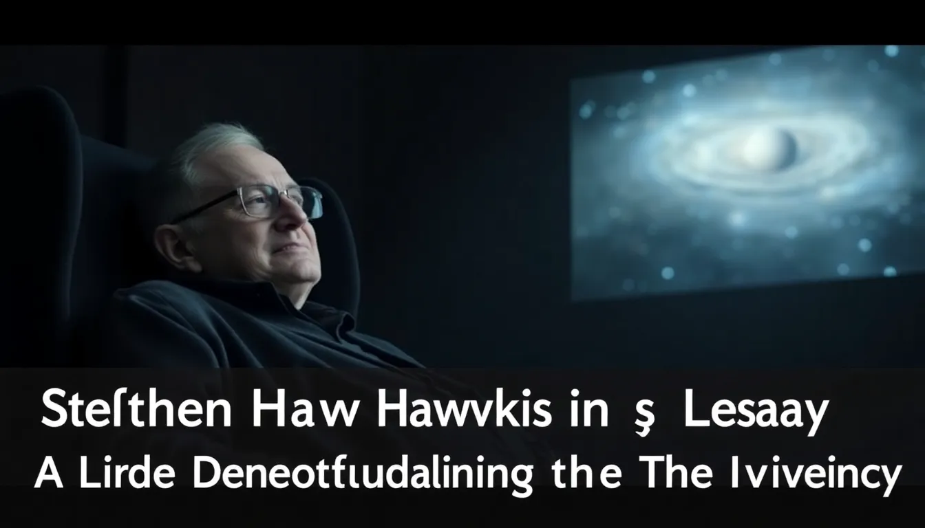 STEPHEN HAWKING'S LEGACY: A LIFE DEVOTED TO UNDERSTANDING THE UNIVERSE